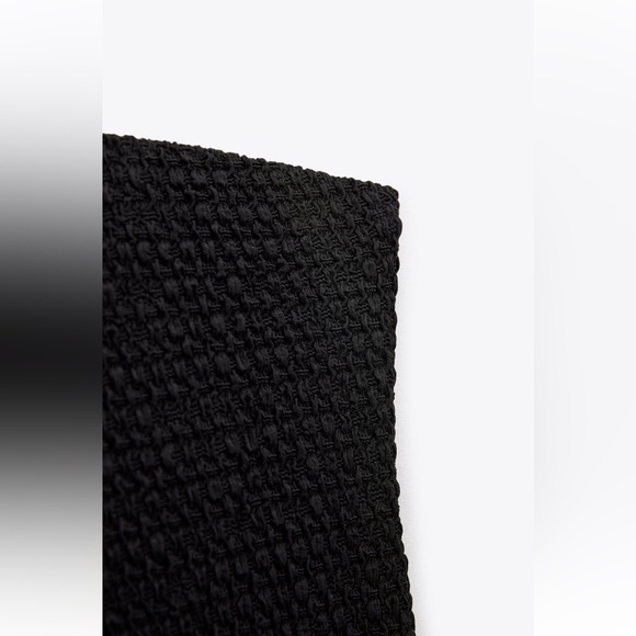 Zara TEXTURED STRAPLESS DRESS. Black. Sizes S, M, L. New with Tags. - Picture 5 of 5